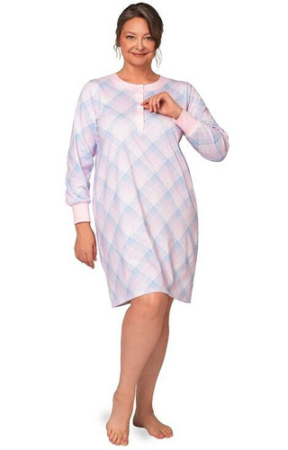 Koszula nocna damska 257 Agata III Martel - różowa