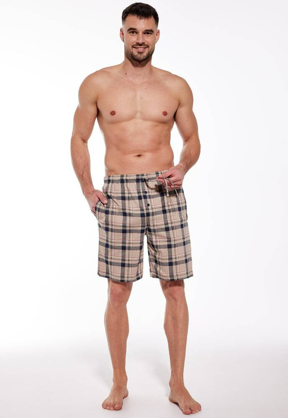 Spodnie piżamowe 698/15 269703 Cornette beżowy-kratka