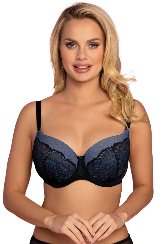 Biustonosz usztywniany VB-438 Vena czarny-jeans