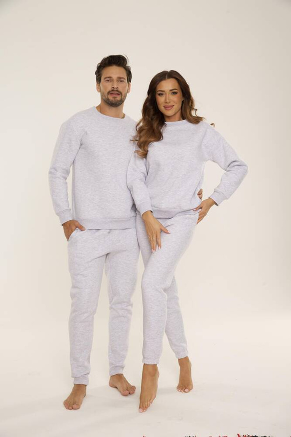 Bluza męska dresowa 813 Indigo Forex - jasny melanż