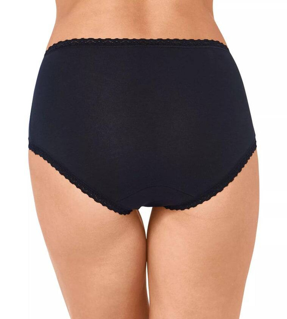 Figi damskie 24/7 Cotton Lace Midi Sloggi- czarny