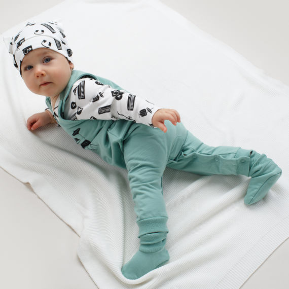 Ogrodniczki niemowlęce Lets Rock Pinokio - zielony