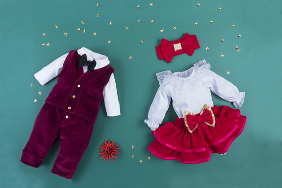 Spodnie welurowe 410W Little Gentleman Marija - bordo