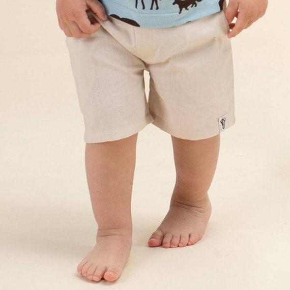 Krótkie spodenki na gumce Safari Pinokio - beżowy