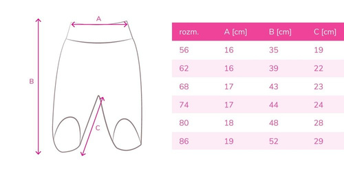 55021932 "Serduszka" półśpiochy niemowlęce Oscar Kids