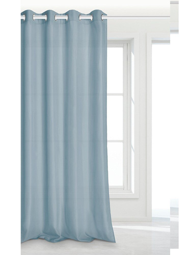 Zasłona gotowa na przelotkach Viva do salonu Spod Igły i Nitki srebrny