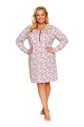 Koszula nocna Doctor Nap 7308 – Plus size, ciążowa i do karmienia | 95% bawełna, Polska