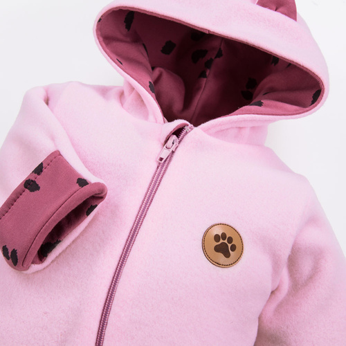 Pajac z kapturem Run & Fun Eevi - różowy