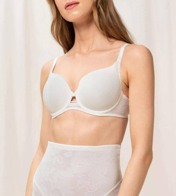 Biustonosz usztywniany Wild Rose Sensation WP Triumph - biały