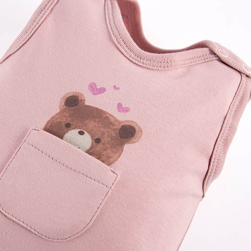 Śpiochy niemowlęce Hearts & Bears Eevi- różowy