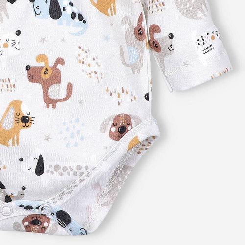 Body kopertowe z bawełny organicznej Psiaki Adventure Nini