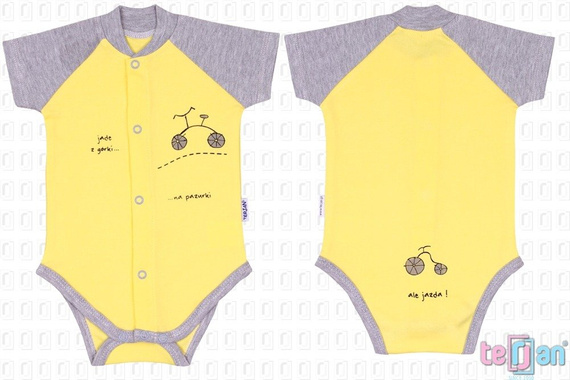 Body rozpinane krótki rękaw "BIKE" różowy Terjan