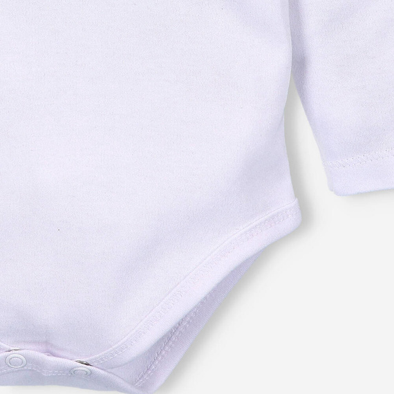 Body z bawełny organicznej Jelonki Nini biały