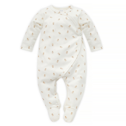 Pajac niemowlęcy wiązany Lovely Day Pinokio - beige ecru