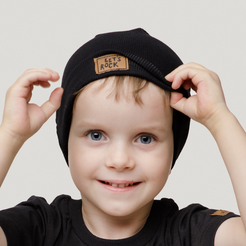Czapka dziecięca Lets Rock Pinokio - czarny