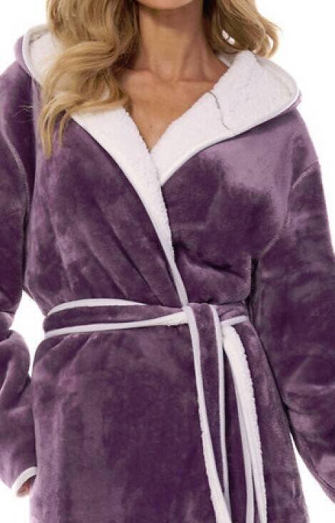 Szlafrok damski 2417 Sara L&L ametyst