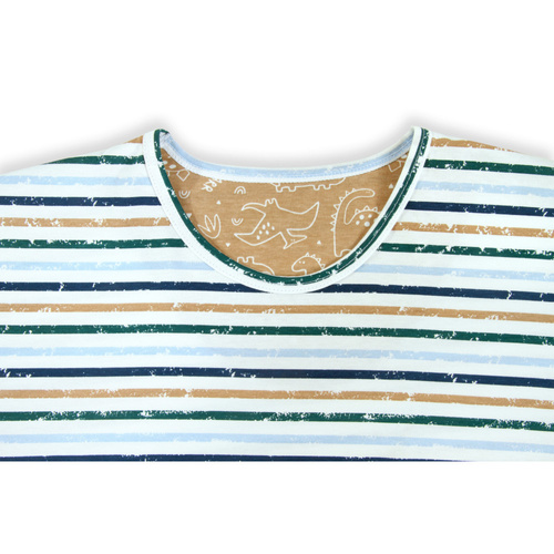 Bawełniana piżama męska, krótki rękaw i spodenki 2651/03 Sesto Senso - beżowy