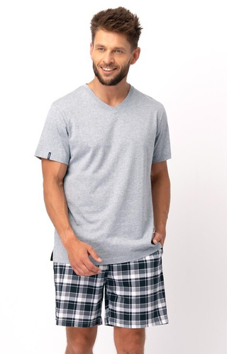 Piżama Męska MNS 460 Key - szara