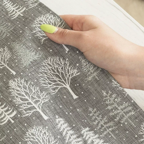 Bieżnik świąteczny Zimowa magia Markizeta szary