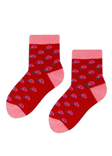 art.138 Skarpety Cotton Candy Folk Steven szary melanż  076