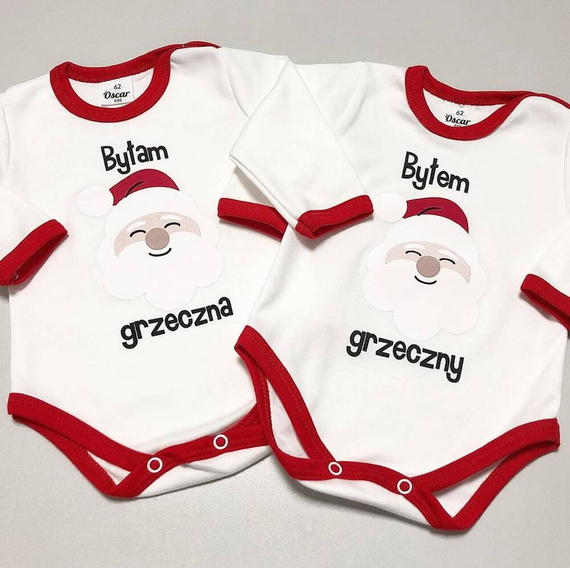 Body z długim rękawem "Byłam grzeczna" Oscar Kids