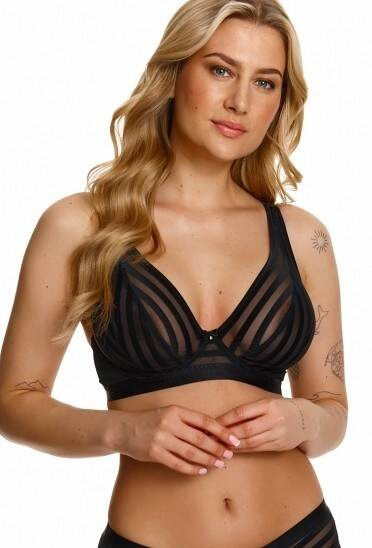 Biustonosz miękki 2412 bralette  Lupoline- czarny