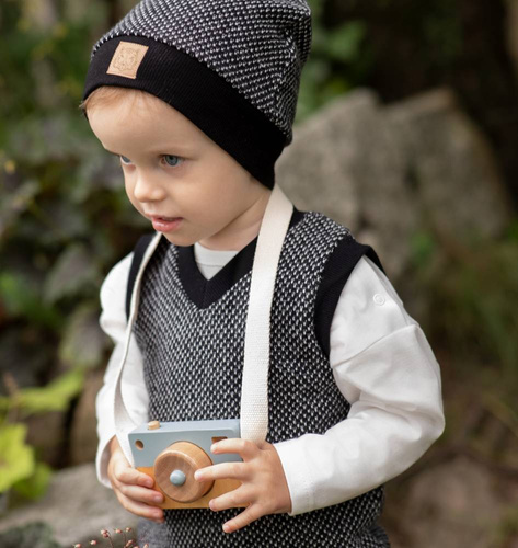 Kamizelka wciągana Le Tigre Pinokio - czarny 