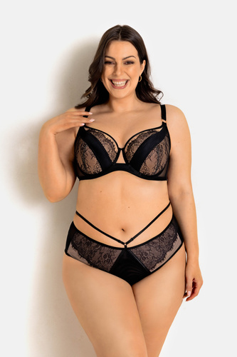 Biustonosz Monaco Soft 19245 Mediolano czarny – koronkowy i wygodny