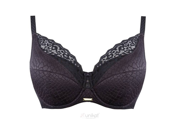 Biustonosz usztywniany Dion full cup Unikat czarny