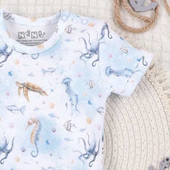 Body niemowlęce Sea Of Joy Nini – bawełna organiczna, krótki rękaw