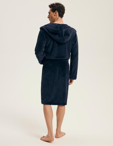 Henderson 43374 Naps – szlafrok męski z kapturem, ciepła dzianina, stylowy i wygodny