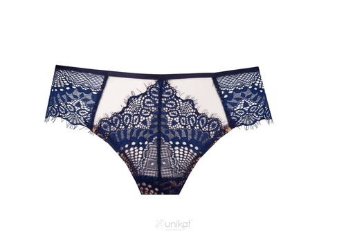 Stringi damskie Sari Unikat granat-beż