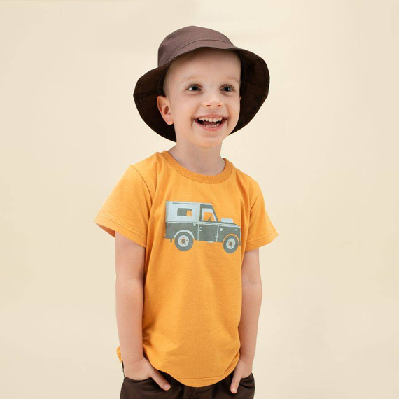 T-shirt z nadrukiem Safari Pinokio - pomarańczowy