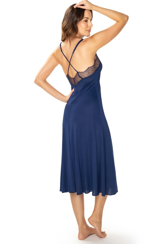 Koszula nocna damska 86648 Pari Mewa granatowy