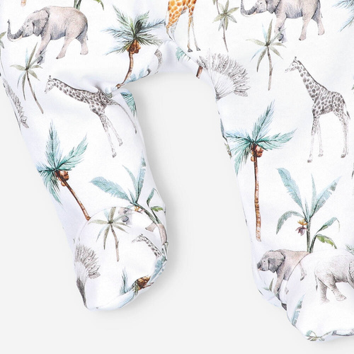 Półśpiochy z bawełny organicznej Safari Adventure Nini 