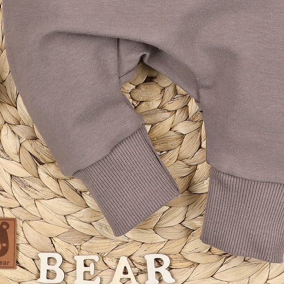 Spodnie dresowe z bawełny organicznej Sweet Bear Nini beżowy