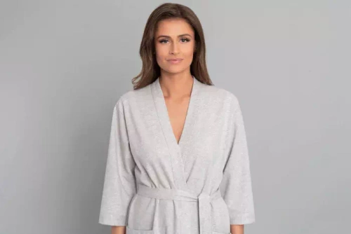 Szlafrok damski Karla Italian Fashion - jasny melange 