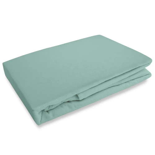 Flanelowe prześcieradło bez gumki Darymex turkusowy