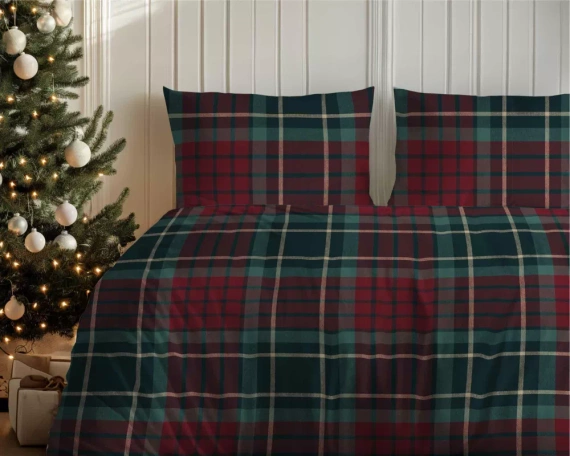 5623 A Magia Świąt Detexpol Pościel świąteczna flanelowa – bawełna 100%, certyfikat OEKO-TEX®