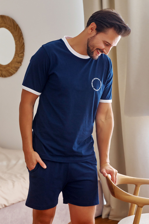 PMB.7218 Piżama Męska Doctor Nap - navy blue