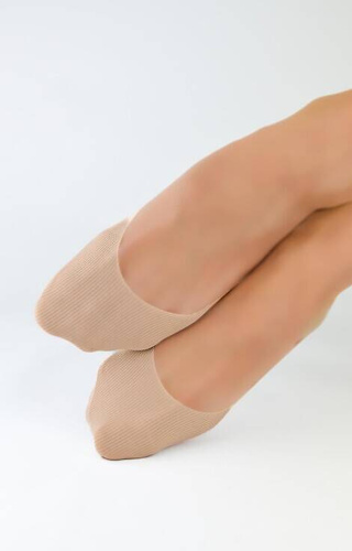 SN040 Laser Baleriny stopki damskie Noviti - latte