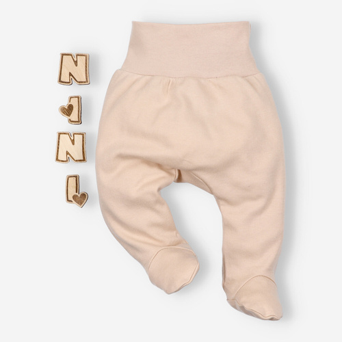 Półśpiochy z bawełny organicznej Turtles Nini brązowy