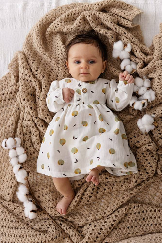 Sukienka muślinowa "Muslin Apples"  Makoma 