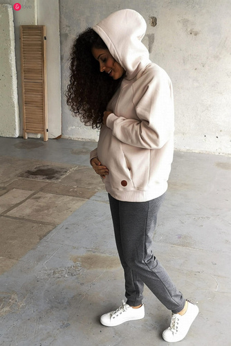 Bluza do karmienia Motherhood Milk&Love oversize jasny beż