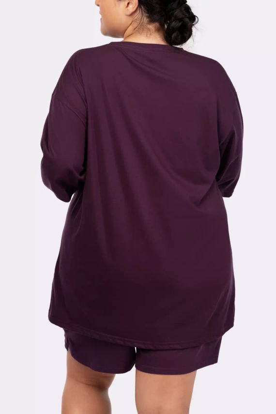 Piżama damska Joy shortsleeve Mona purple