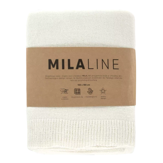 Koc narzuta Emi Eurofirany kremowy