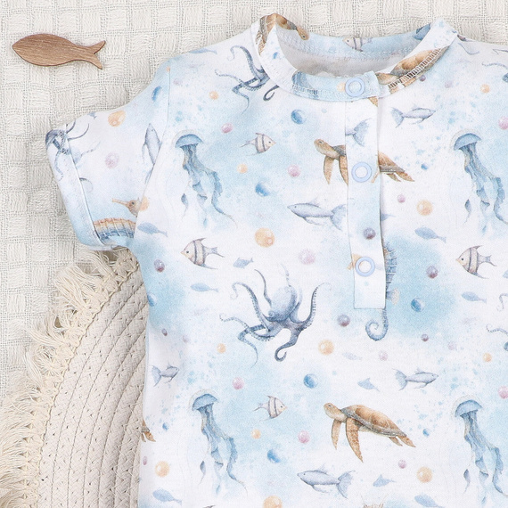 Nini Rampers Sea Of Joy – 100% bawełna organiczna, dla niemowląt