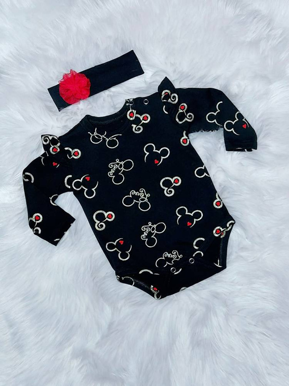 Body z długim rękawem Love Bambarillo czarny