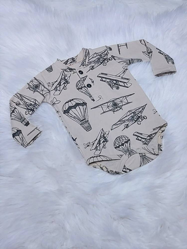 Body z długim rękawem Aviator Bambarillo beżowy