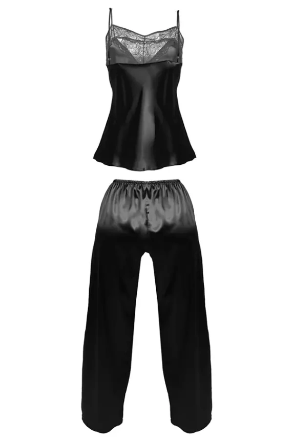 Caroline Komplet piżama damska DKaren - czarna